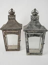 Pair Of 20th-Century Metal Decorative Lanterns From A Movie Set - 19"