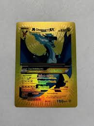 M Charizard EX Ultra Rare Card Yellow Foil Fan Art NM/M | eBay