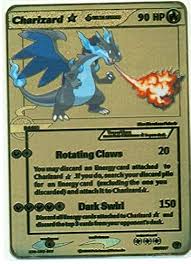 Charizard Dracaufeu 05/100 Gold Metal Custom Pokemon Card ...