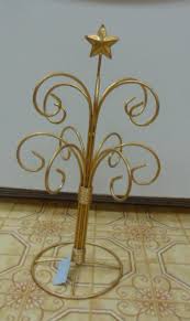 Vintage BEAUTIFUL Gold Wire 18" Star Jewelry Display Stand ...