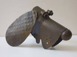 Metal Basset Hound Head Sculpture | eBay