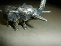 Vintage Metal Pewter ? Elephant Figurine | eBay