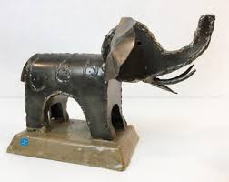 Vintage Metal Figure - Elephant by Arte Felguerez - Animal ...