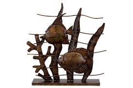 Amazon.com: Urban Trends Collection UTC92031 Large Metal Fish Decoration : Home & Kitchen