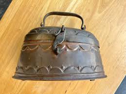 Vintage Copper Turkish Soap Box With Handle | Chairish