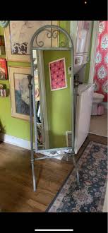 Beautiful standing mirror with an antiqued finish. Heavy and sturdy! Measures just under 65in tall x 21in wide weighs about 15lbs | Facebook