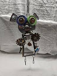 Handmade Yard Art Hanging Pig One Of A Kind Wind Chime | eBay