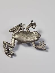 Treefrog Brooch Lapel Pin Fine Pewter by GG Harris 1994 ...
