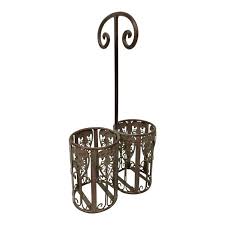 Vintage Metal Bottle Holder | Chairish