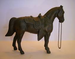 Vtg Very Old 1930s/40s Pot Metal Horse Carnival Prize Dark ...