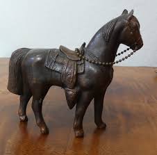 Vintage Bush Metal Cast Horse: 1950s Western Pony Figurine ...