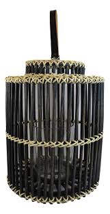 20"H Rustic Western Farmhouse Black Rattan and 32 similar items