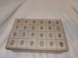 Vintage Cream Jewlery Watch Box Gold Lion Crest Emblem | eBay