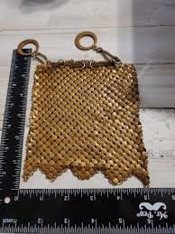 Gorgeous CHAIN MAIL COIN PURSE Vintage Art Deco PL | eBay