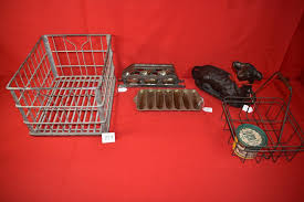 Lot - Meadow Gold #55 Metal Rack/Crate