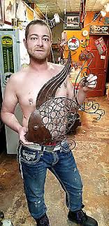 Rustic Look All Metal 3D Fish Circle Decor Lake Pond Cabin Sign | eBay