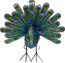Metal Peacock Figurine – Pandy's Garden Center