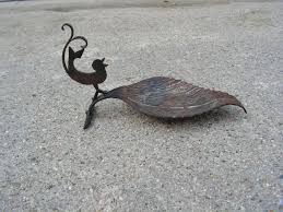 Vintage Unique Candlestick Bird Iron Rust Candlestick ...