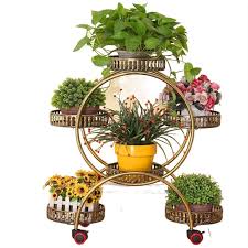 NEWCES Flower Stand Iron Plant Stand Multiple Flower Pot Holder Shelf Indoor Outdoor Planter Display Organizer Flower Stand Plant Stand : Amazon.ae: Patio, Lawn & Garden