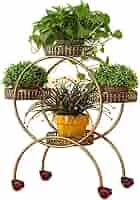 Amazon.com: GRCQLWT Potted Plant Stand Plant Stand, Outdoor Plant Shelf, Indoor Flower Potted Pedestal Holder Metal Planter Rack for Garden Patio Balcony Plant Display St, Gold : Patio, Lawn & Garden