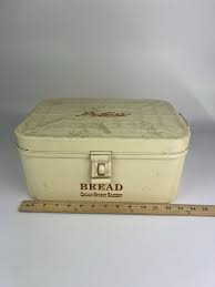 Vintage Deluxe Metal Bread Box Bread Keeper Size 13.5"X 6.5 ...