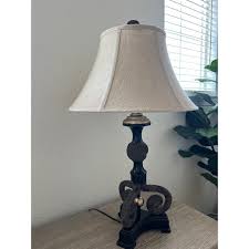 Uttermost Rope Table Lamp With Linen Shade | Chairish