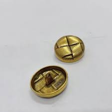 Gold Fabric Buttons: Metal Round Braided Sewing Buttons For ...