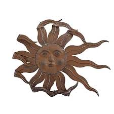 Oligsky Metal Sun Home Wall Decor Indoor Outdoor, Large Outdoor Metal Wall Art Sculpture for Patio Home Garden, Wall Art 22" W X1.2 D X20 H : Amazon.com.au: Home