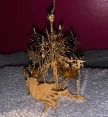 1986 DANBURY MINT 23kt Gold Plated 4 BIRDS A CALLING ...