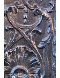 Antique Louis XIV cast iron insert for a marble fire surround