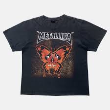 Band Tees × Metallica × Vintage #bootleg90s Metallica - Butterfly Skull. | Grailed
