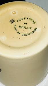 Metlox Poppytrail PROVINCIAL GREEN ROOSTER 4 1/2" MUSTARD ...