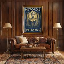 Metropolis Art Deco Futurism Poster | eBay