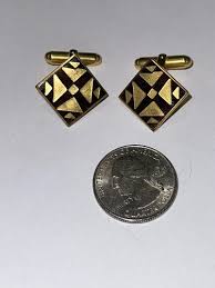 Vintage Mid Century Mod MMA Metropolitan Museum Gold & Black ...