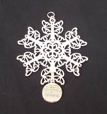 Snow Wonders Ornament/Pendant "Snow Flake" Silver In Color ...