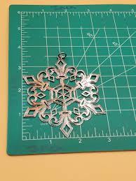 Vintage MMA 2000 Silver Tone Flat Snowflake Chris Ornament ...