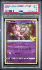 123949892 Mew 2021 Pokemon Sword & Shield Celebrations #11 PSA 7 | eBay