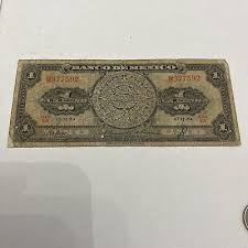 Banco De Mexico Un Peso 10-11-54 | eBay