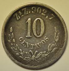 Mexico; Silver 10 Centavos 1888 Zs Z Zacatecas Mint KM ...