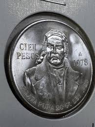 1978 Mexico 100 Pesos Large Silver Coin | eBay