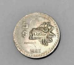 Mexico 5$ Peso coin 1980 | eBay