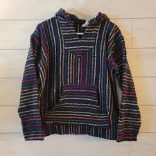 Rainbow Baja Hoodie Medium | eBay