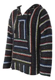 Mexican Jerga Baja Jumper Hoodie Hippy Boho Festival Unisex ...