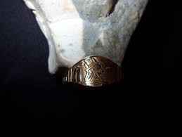 Topp-Patriotischer-Offizier-Ring-der-schweren-Mörser-Artillerie-585-Gold-1914-15 | eBay