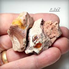 Two Pieces of Fire Opal in Rhyolite, From Mexico - the Exact ...
