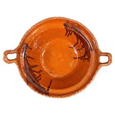 Vintage Mexican Terracotta Bowl For Sale at 1stDibs | mexican bowl