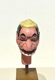 Indonesian Carved Wooden Wayang Puppet Head - Etsy