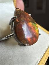 Ammolite Gemstone Pear Sterling Silver Fine Rings for sale | eBay UK
