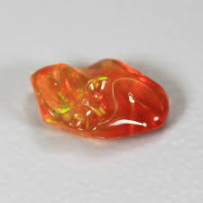 Natural Fire Opal | 1.04 Cts Tumbles Shape | Fire Opal ...