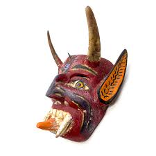 Handmade and Painted - Mexican Ceremonial Folk Mask ...